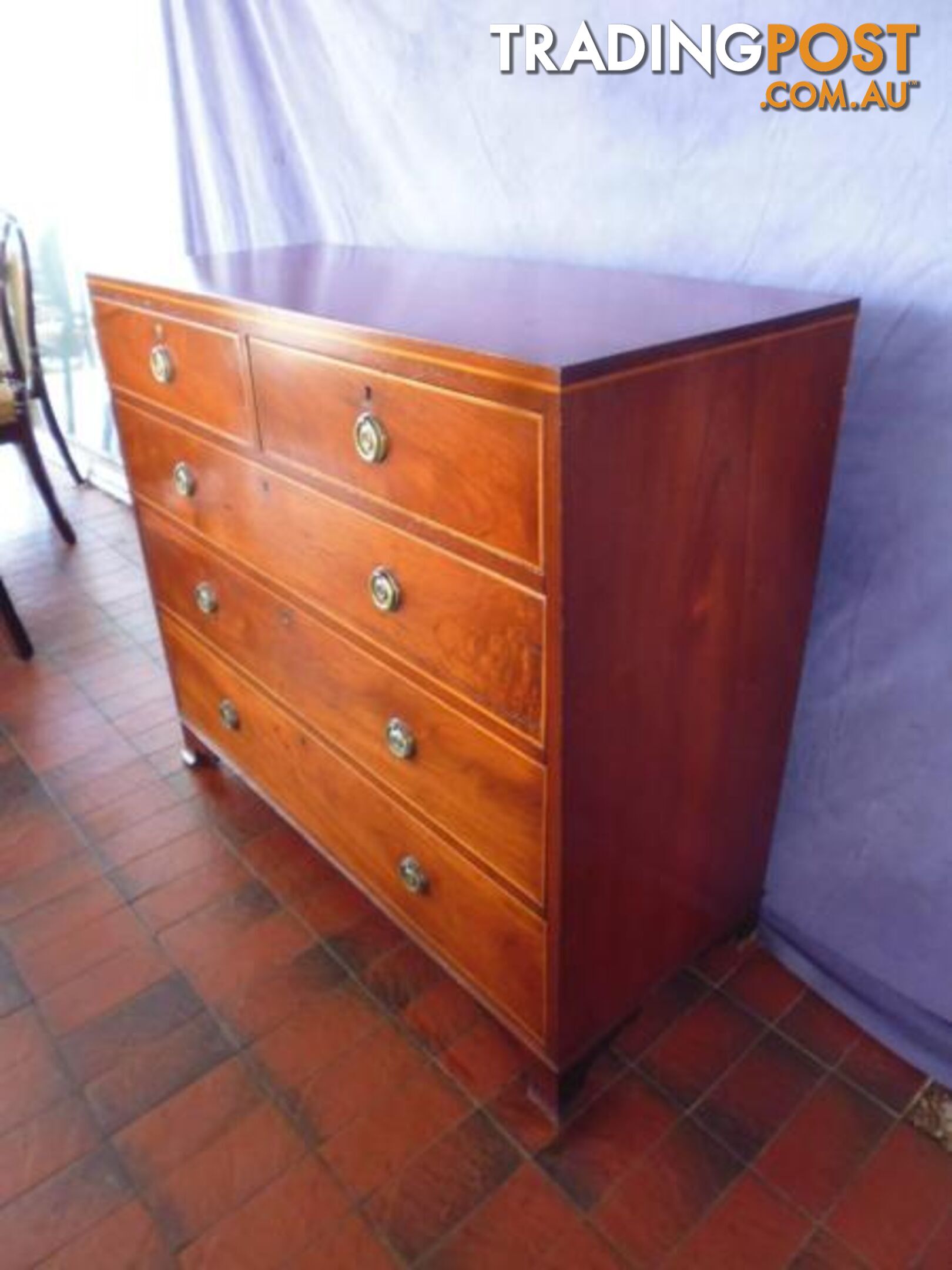 Chest of Drawers, Georgian 5 Drawer, C 1820, 366674