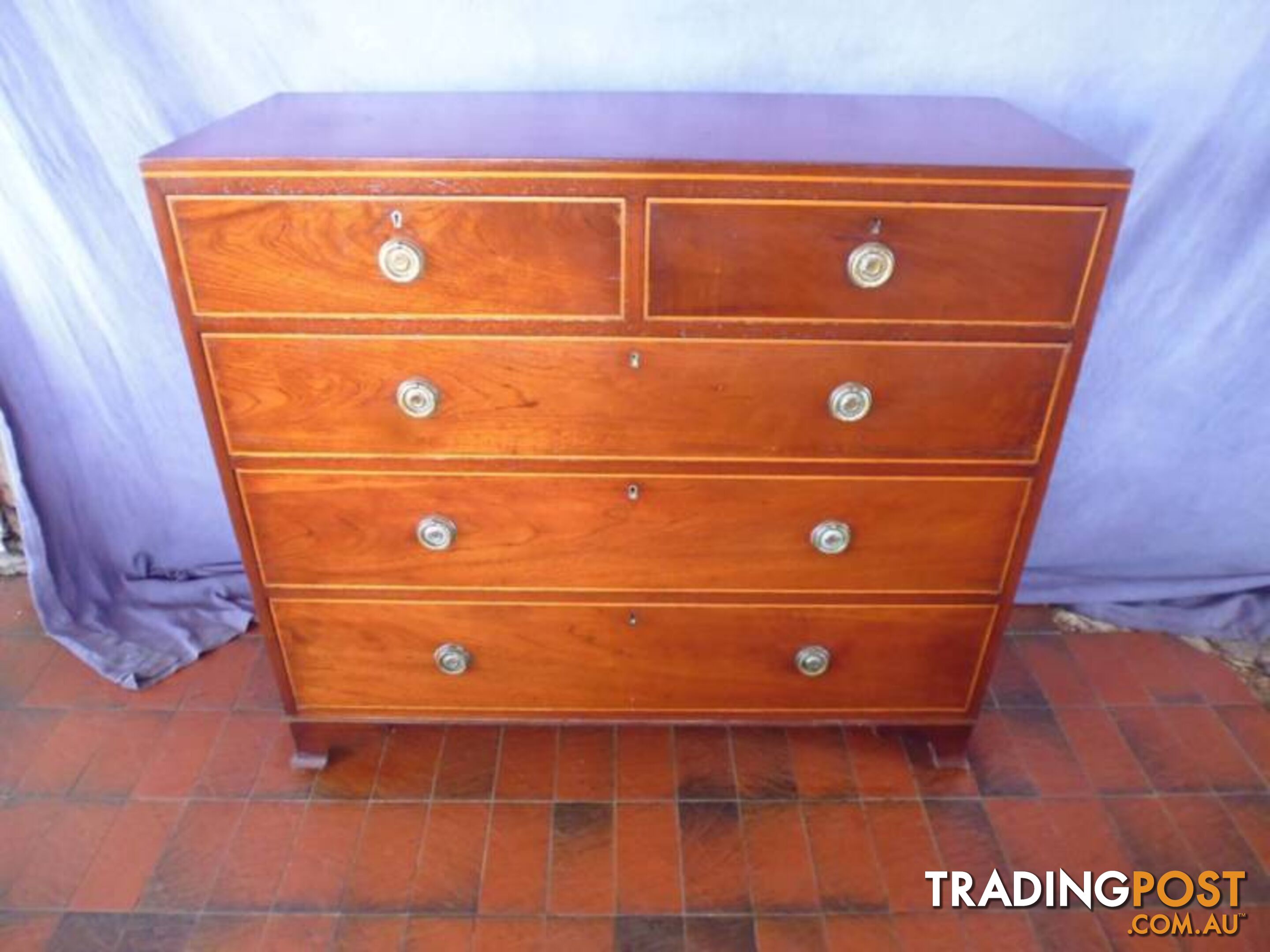 Chest of Drawers, Georgian 5 Drawer, C 1820, 366674