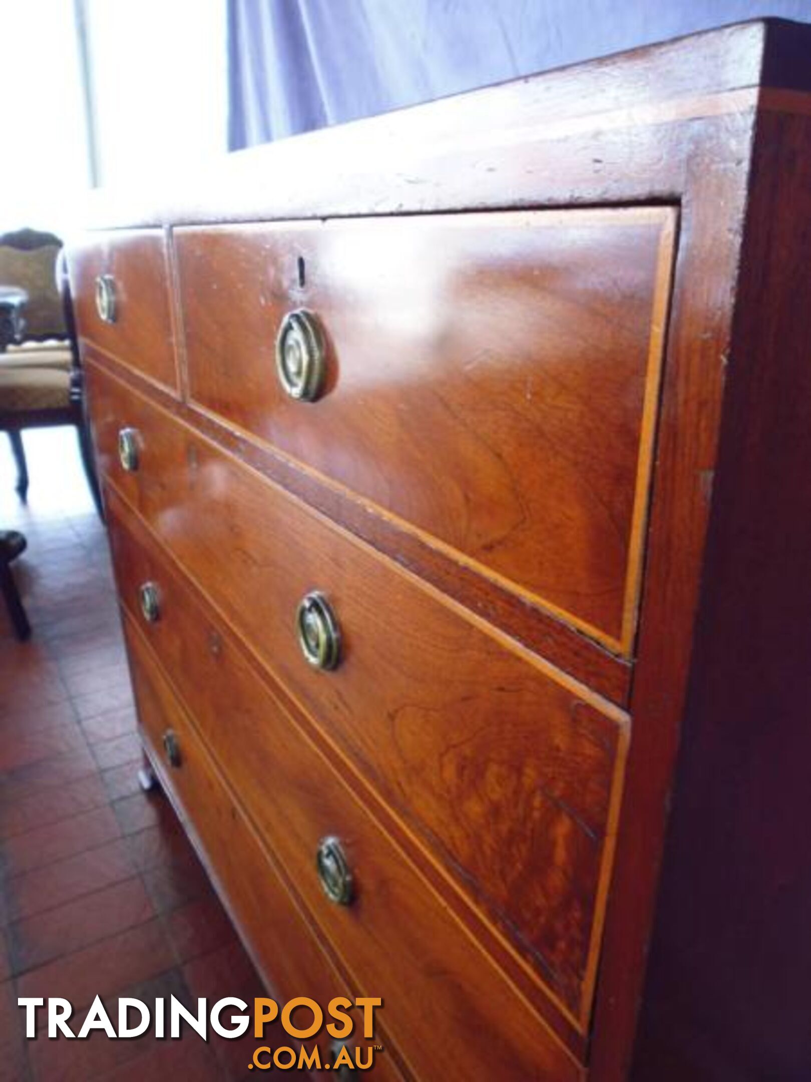 Chest of Drawers, Georgian 5 Drawer, C 1820, 366674