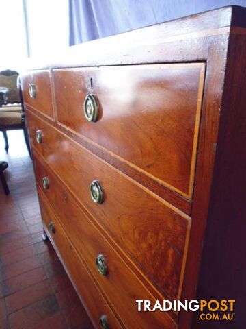 Chest of Drawers, Georgian 5 Drawer, C 1820, 366674