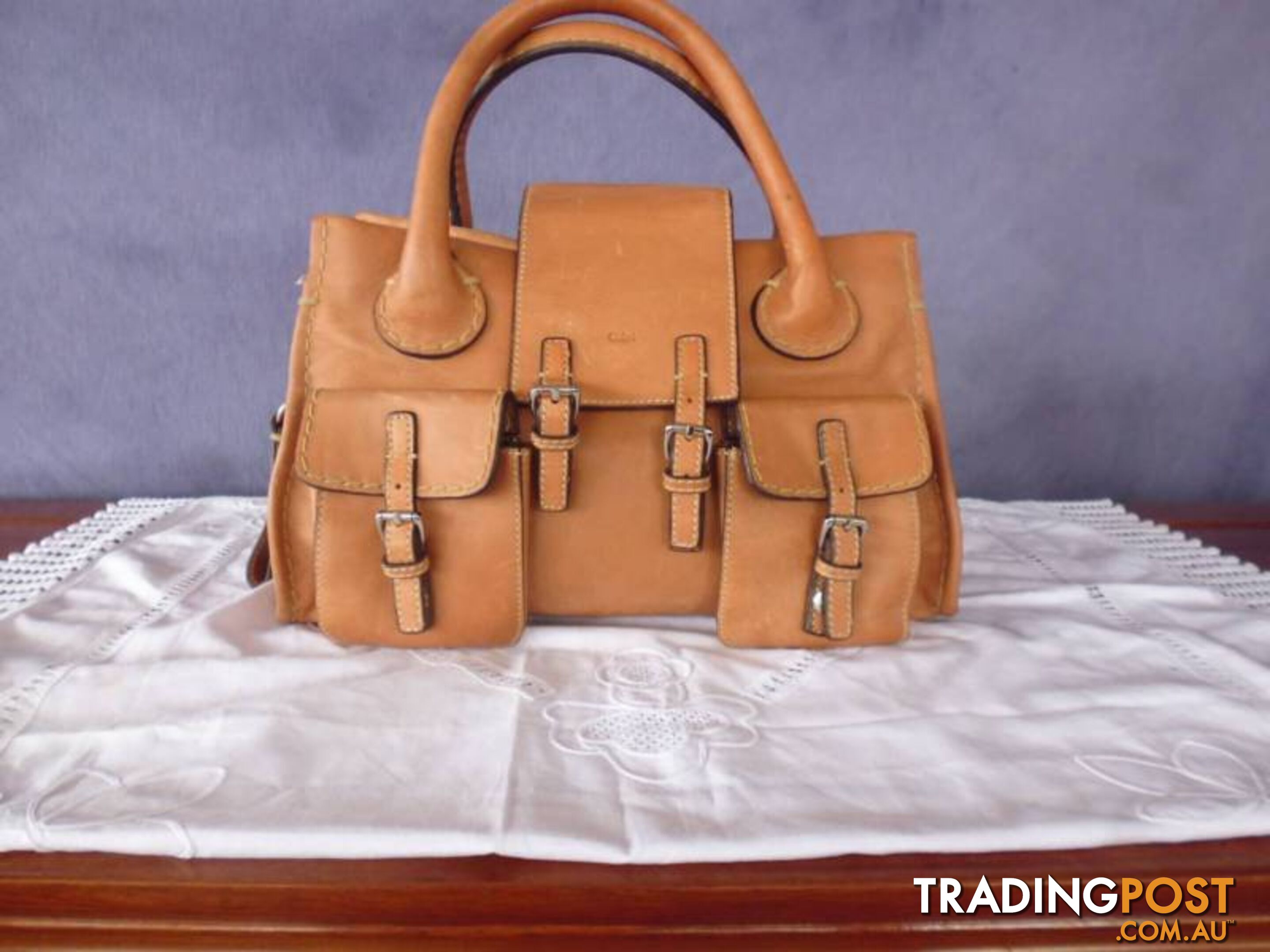 Authentic ChloŽ Edith Satchel Bag, Leather