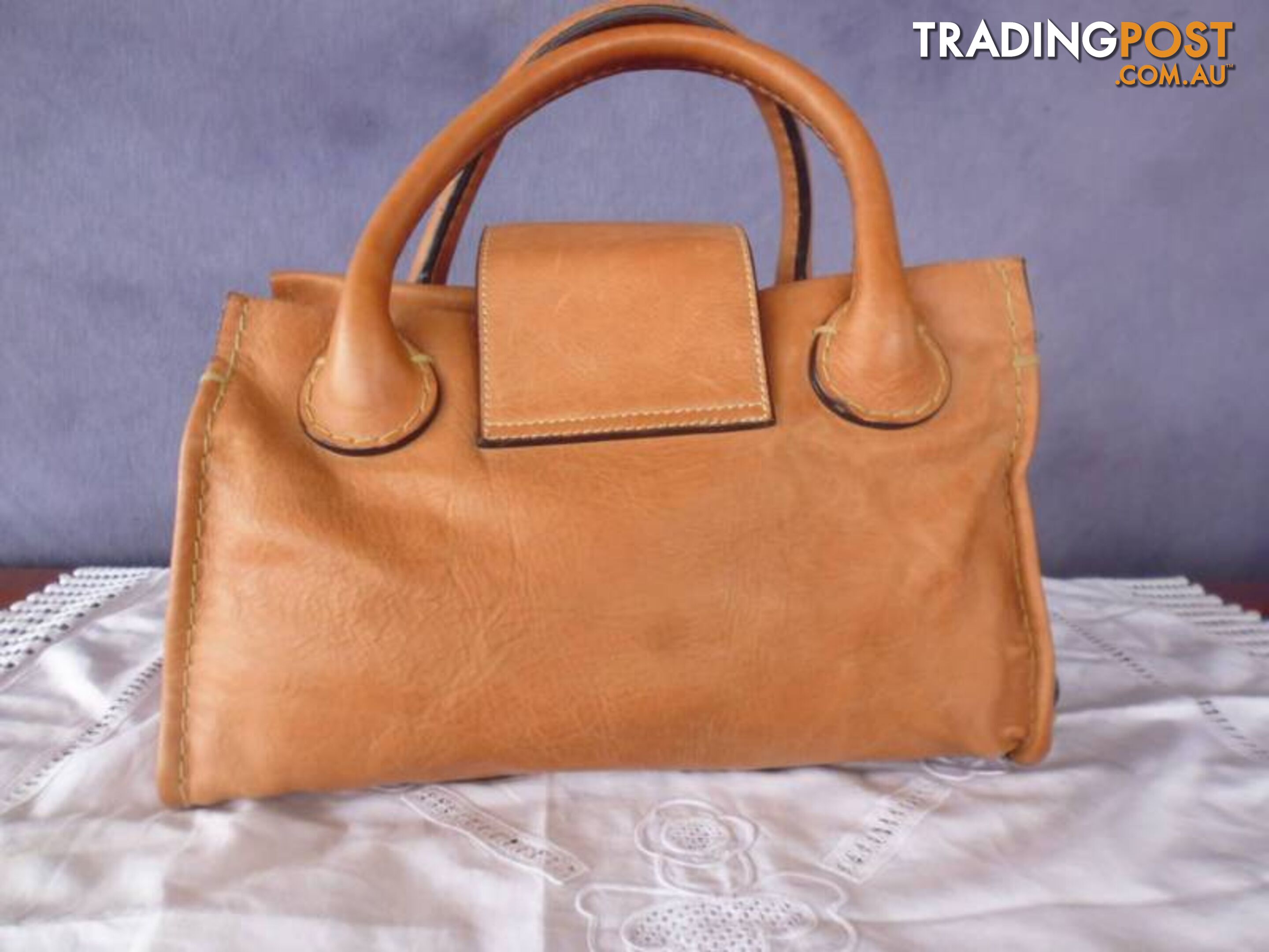 Authentic ChloŽ Edith Satchel Bag, Leather