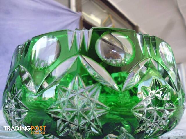 Bowl Green Crystal Diamond Cut 369476 - photo 4 of 4