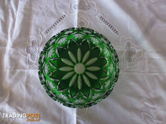 Bowl Green Crystal Diamond Cut 369476 - photo 2 of 4