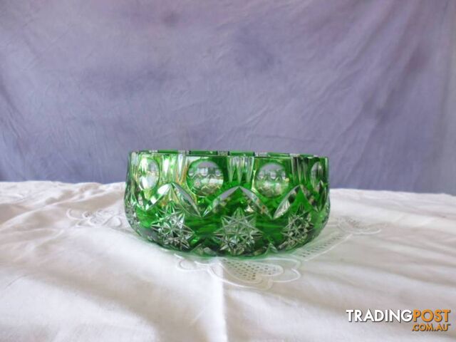 Bowl Green Crystal Diamond Cut 369476 - photo 3 of 4