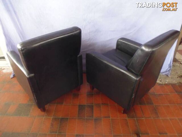 Chairs, 2, Black Leather, 368562 - photo 3 of 6