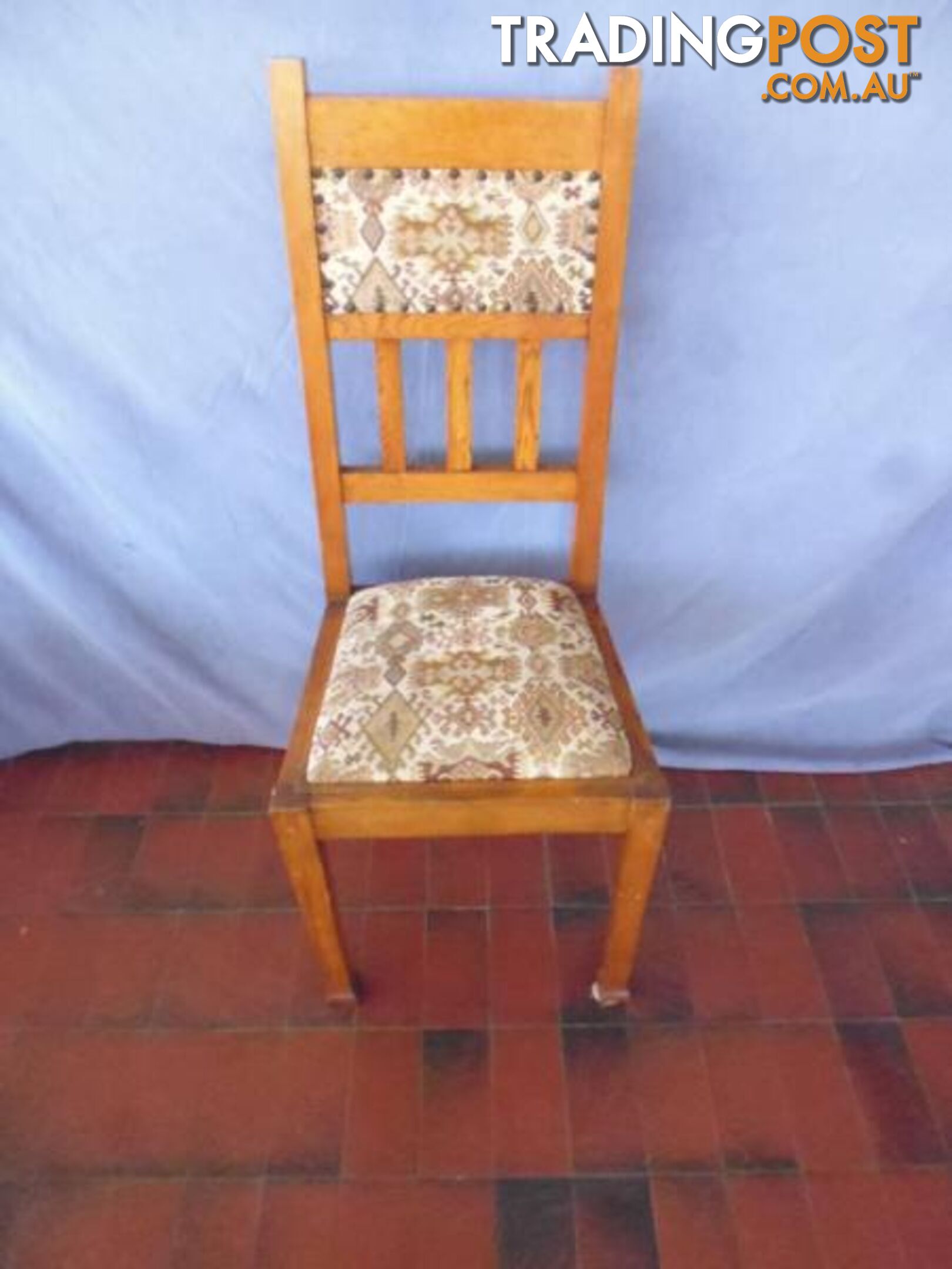 6 Chairs, Tall Back, Oak, 370176