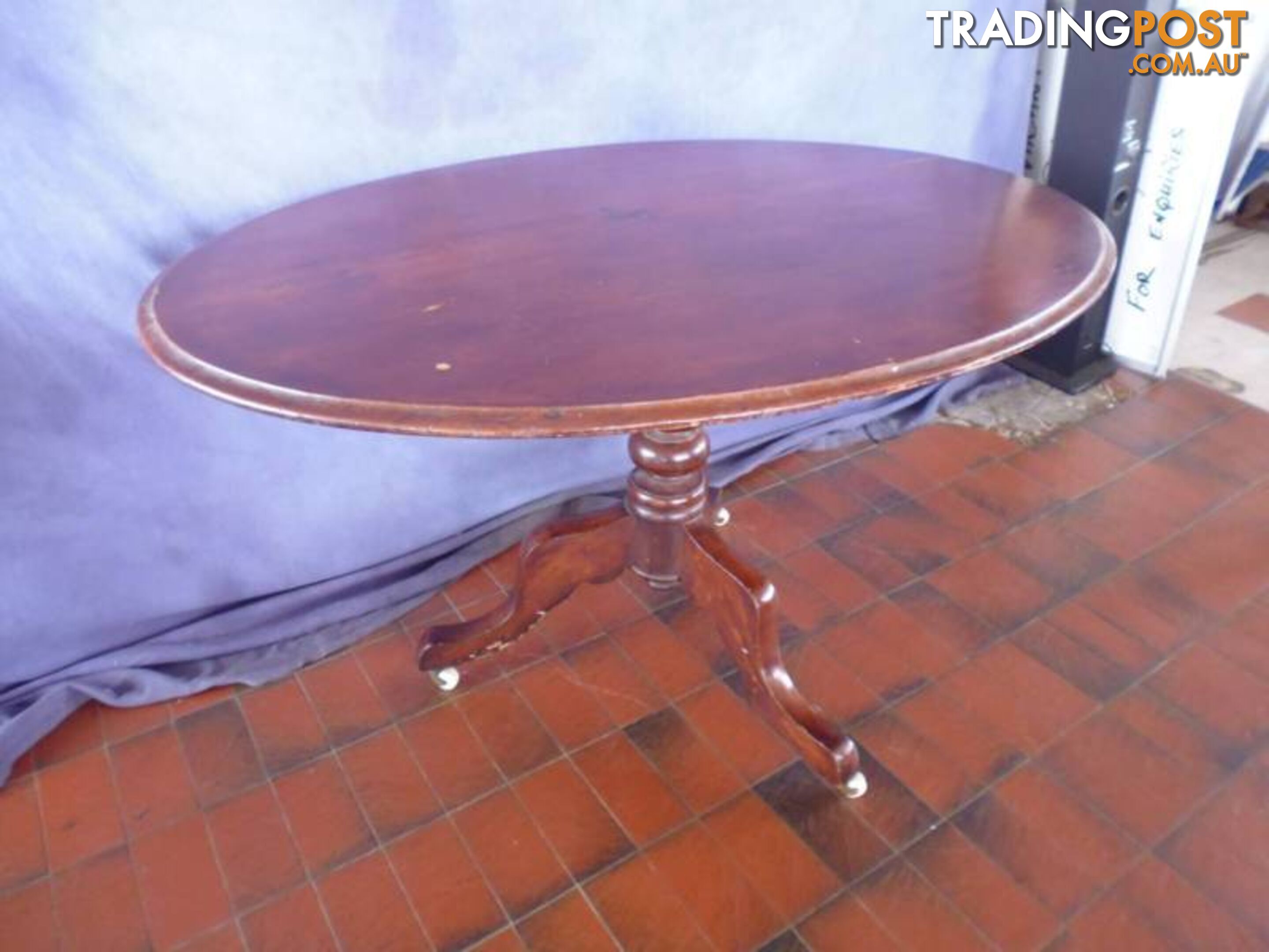 Victorian Table, Oval, Pedestal, 365752