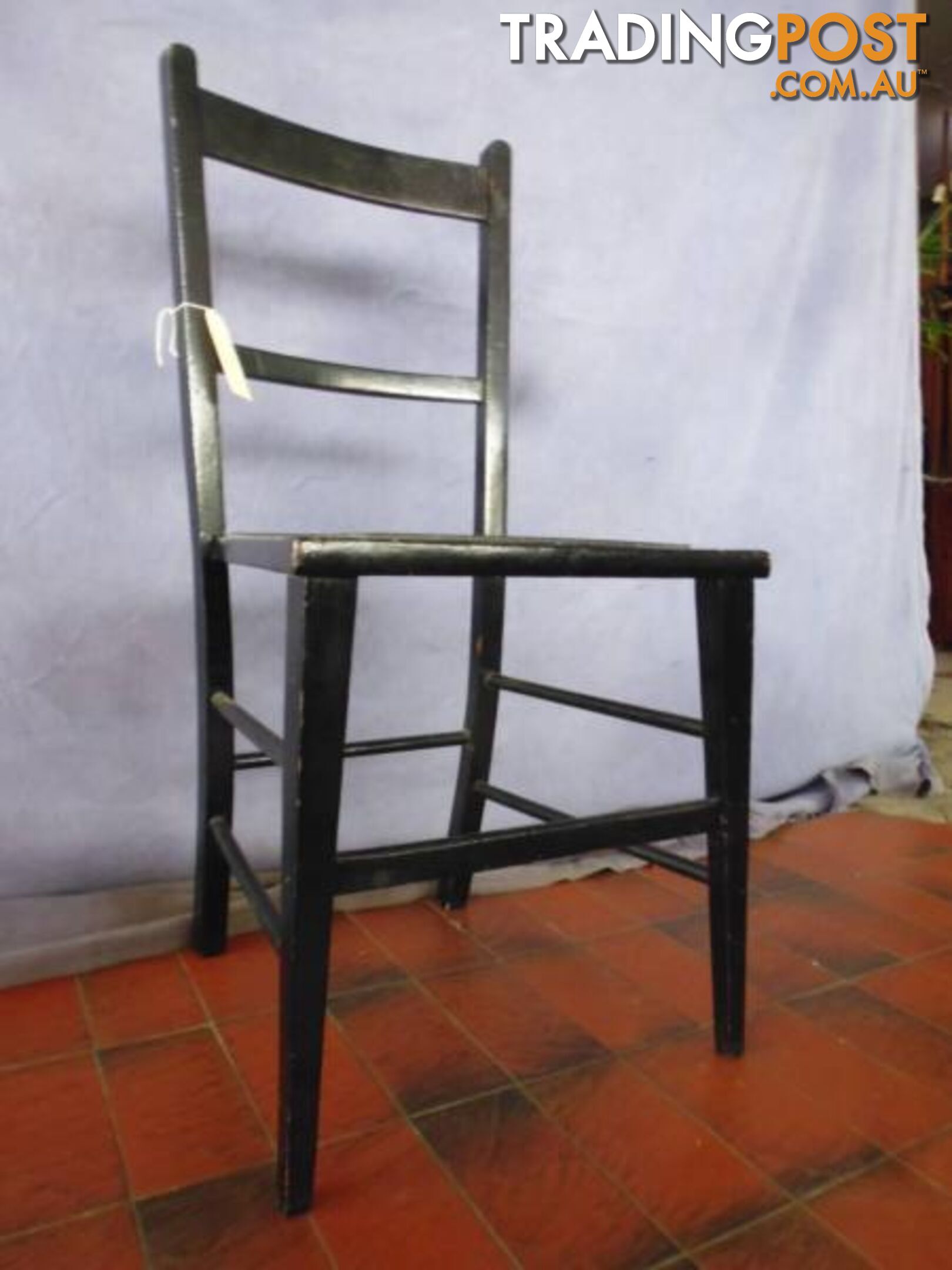 Chair, Black, Spindle Back, 359393