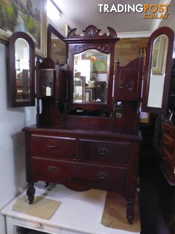 Wing Mirror, Kauri, Dressing Table, 367630