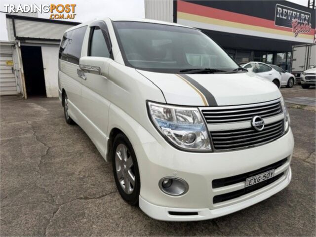 2010 NISSAN ELGRAND HIGHWAYSTAR E51 5D WAGON