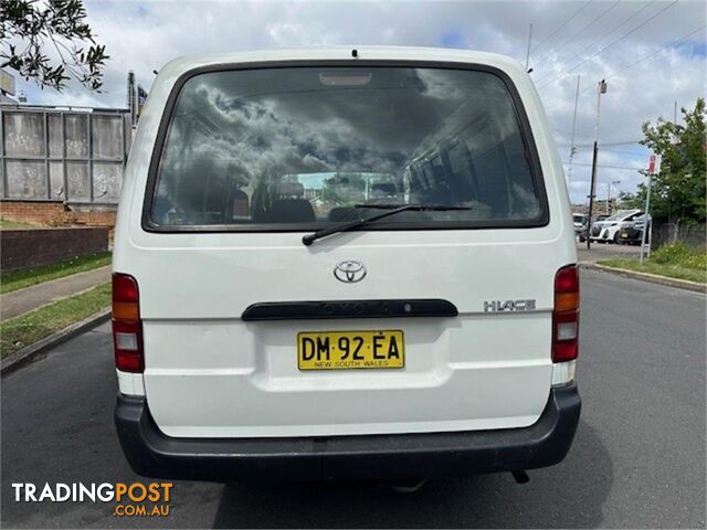 2001 TOYOTA HIACE  RZH113R 4D LONG VAN