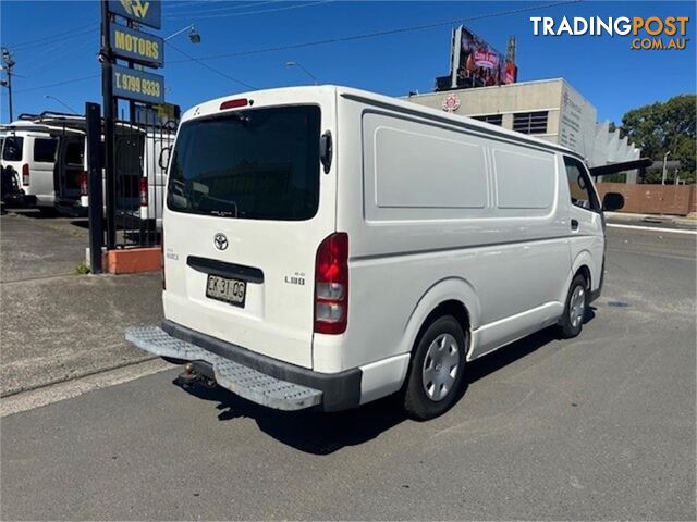 2010 TOYOTA HIACE LWB KDH201RMY11UPGRADE 4D VAN