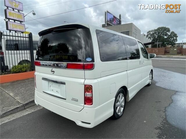 2007 NISSAN ELGRAND HIGHWAYSTAR E51 5D WAGON