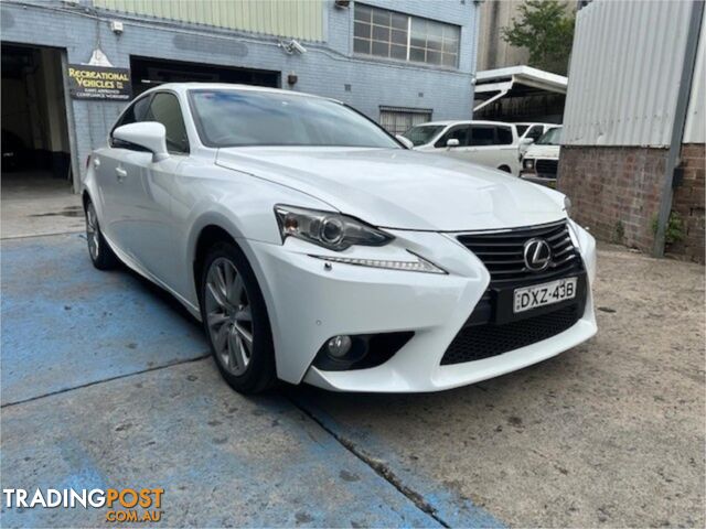 2013 LEXUS IS250 SPORTSLUXURY GSE30R 4D SEDAN