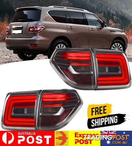 LED Smoked TAIL LIGHTS FOR NISSAN PATROL 2008-2020