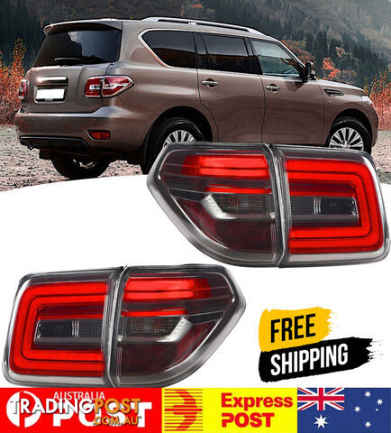 LED Smoked TAIL LIGHTS FOR NISSAN PATROL 2008-2020