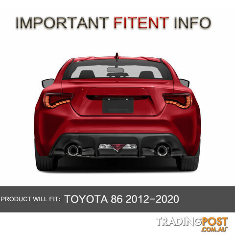 Toyota 86 2012 - 2020 / Subaru BRZ 2013 - 2020 Red Taillights GTS Style