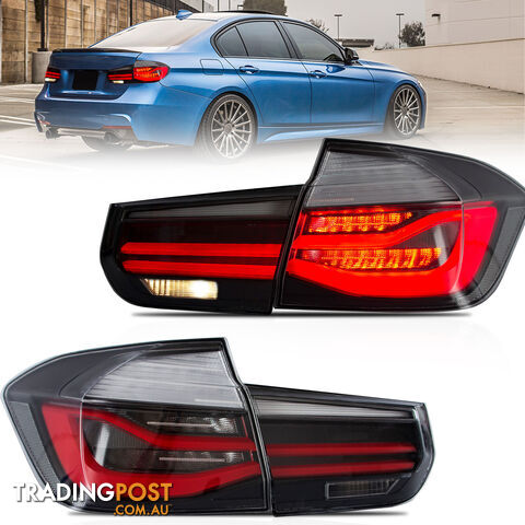 LED Smoked Tail Lights For BMW 3 Series F30 2013 - 2018 Sequential Indicator