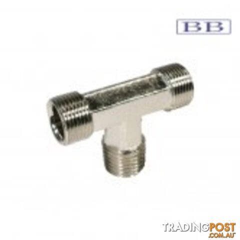 Tee Piece 1/4" NPT to 3/8" tube thread