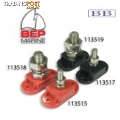 Insulated Power Stud 6mm Red