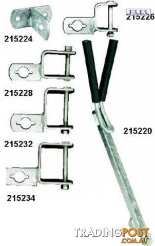 Trailer Fitting Clamp On - 75x38