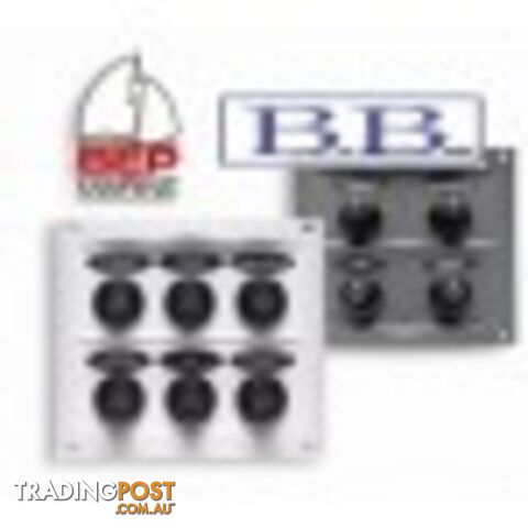 BEP 4 Switch Splashproof Panel - Grey