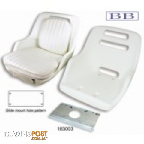 Boat seat Cushion Set - Grey