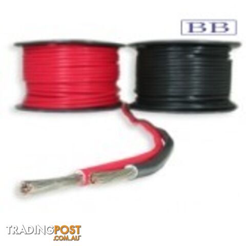 7.92mmŒ_ Tinned Battery Cable Red