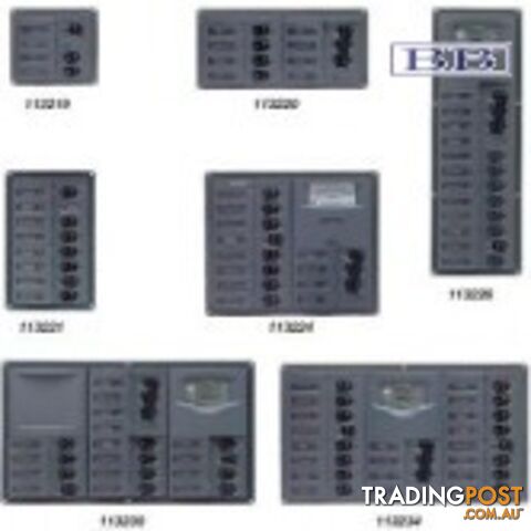 AC Vertical 8 Breaker Panel with Digital Meter