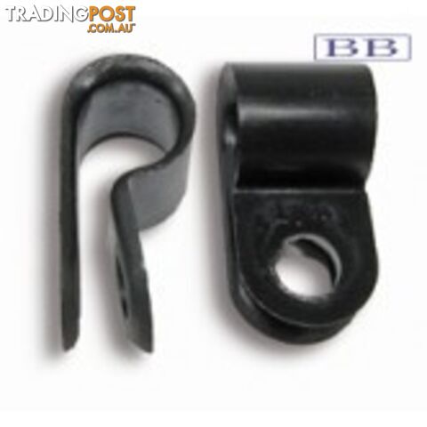 8mm Cable 'P' Clamp (25 Pack)