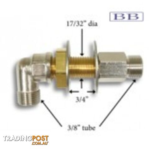 SeaStar Thru Bulkhead Fitting Kit