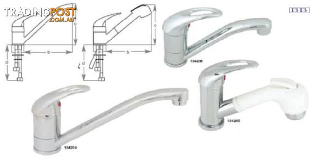Capri Short swivel faucet