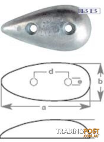 Tear Drop Anode 0.48kg