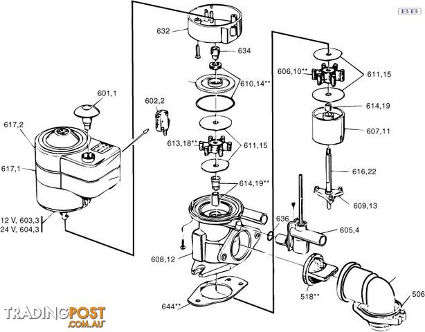 Toilet Service Kit suit RM69 old Brydon electric MK1