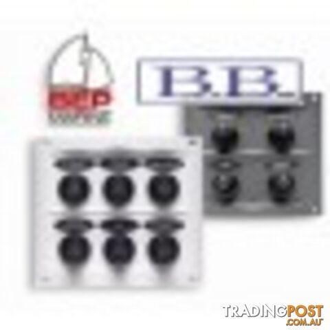 BEP 6 Switch Splashproof Panel - White