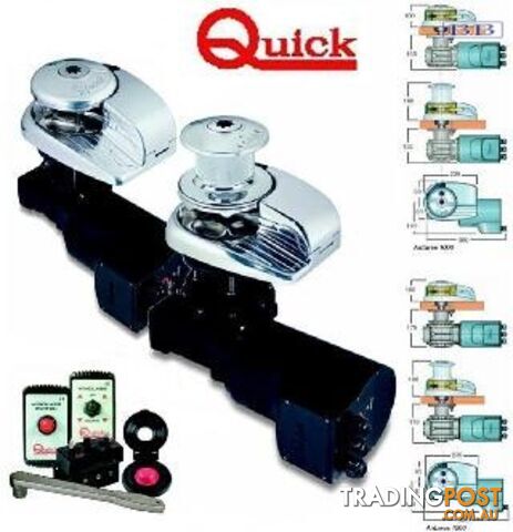 QUICK anchor Winches Vertical Winch -Antares 1500D (50-110mm deck)