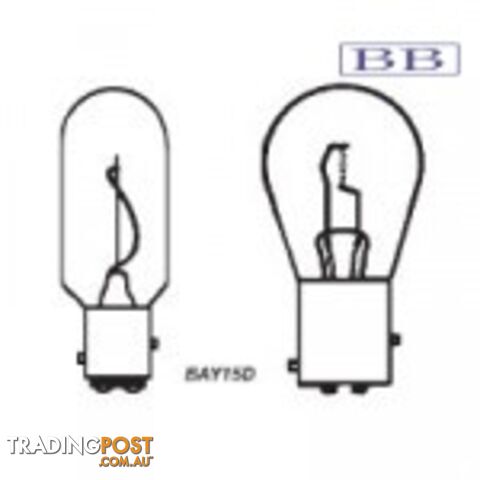 Bayonet Bulb 12V 10w - Vertical Filament