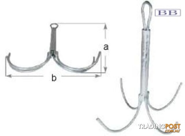 Folding Reef Anchors 8mm 10mm
