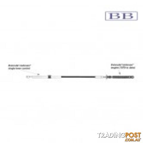 3.35m (11\') CC205 79 and later OMC Control Cable