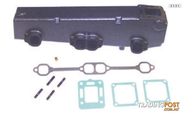 Manifold suit Mercruiser small blocks with end riser 18-1951-1 starboard side