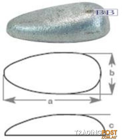 Tear Drop Anode 1.65kg