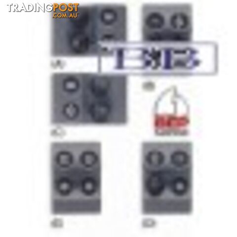 1x2 Way & 1x3 Way Switch Panel, Black