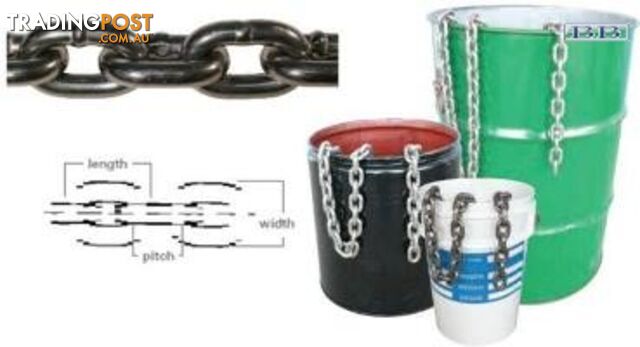 S/S short link chain per meter - 6mm Stainless Steel