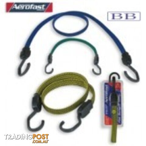 Flat Bungee Strap Blue 600mm