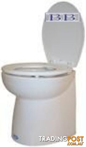 Jabsco boat marine toilets Deluxe Vertical Silent Flush Toilet 12/24V Fresh or...