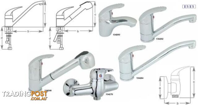 Long swivel faucet