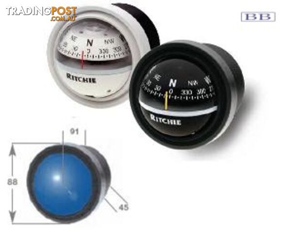 Marine Explorer Bulk Head Mount Black