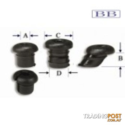 Nylon Bushes - Split 4.2mm (pack of 20)