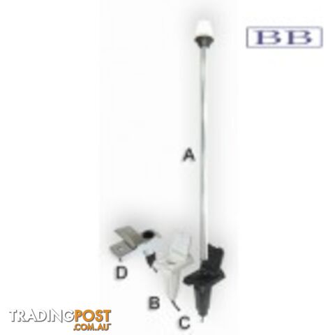 Pole Light Base Chrome